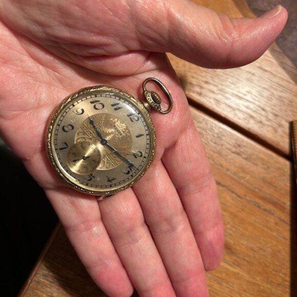 Elgin open face Vintage Pocket watch 1923 - Picture 4 of 4